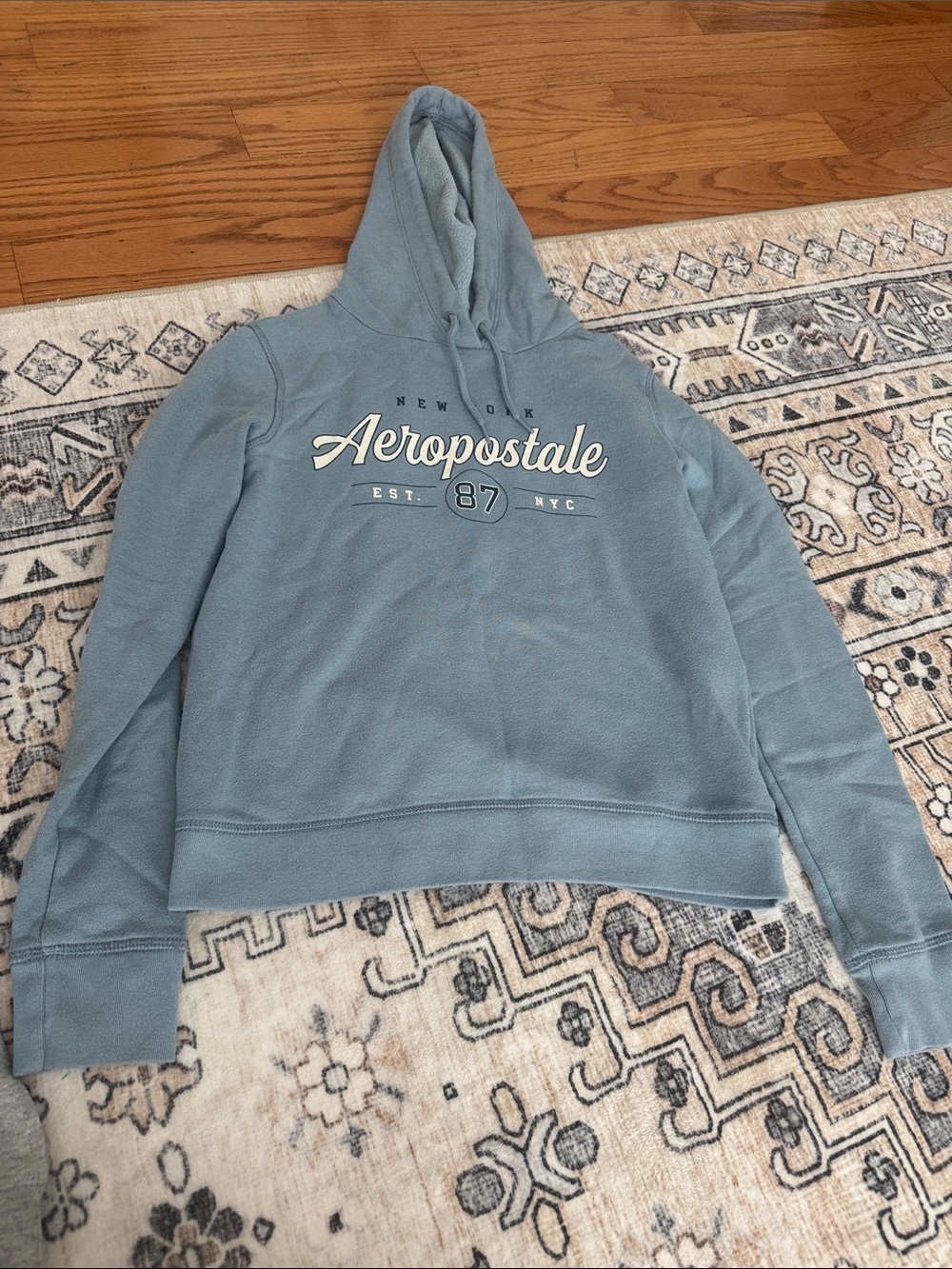 Hooded Pullover Light Sweatshirt- Brand Aeropostale and Size XS